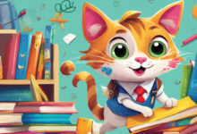 Csoki a csintalan cica iskolába megy