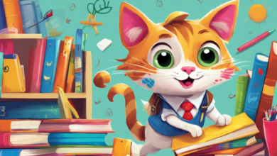 Csoki a csintalan cica iskolába megy