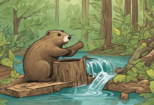 Hód Hugó gátépítése