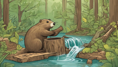 Hód Hugó gátépítése