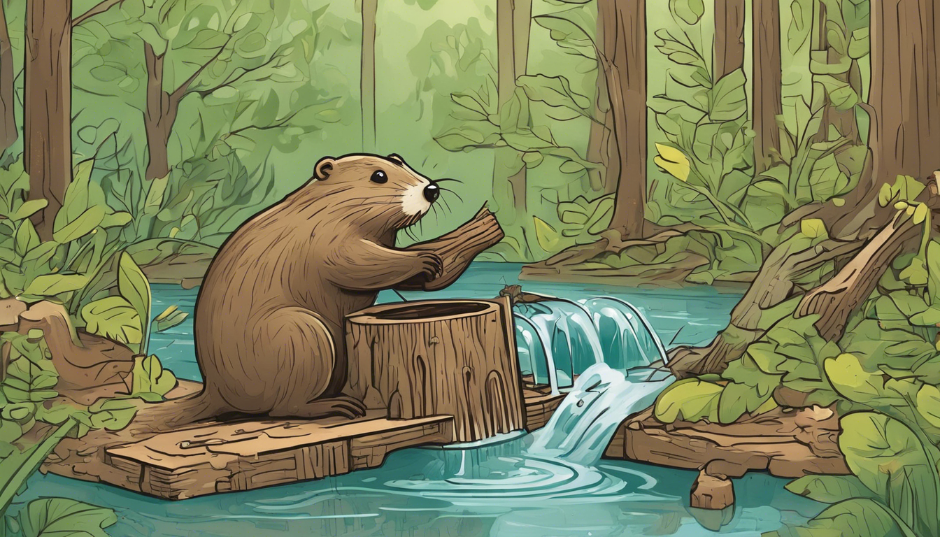 Hód Hugó gátépítése