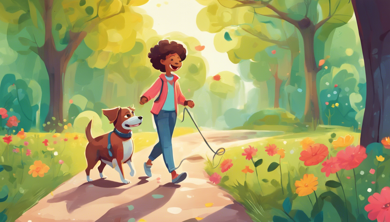 Morzsi kutya sétáltatja a gazdáját