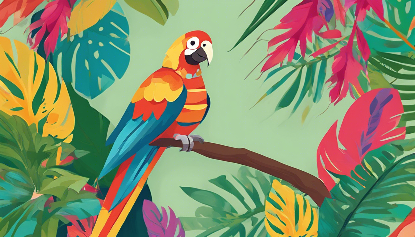 Papagáj Peti beszélni tanul