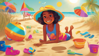 Strucc Sára homokba dugott feje